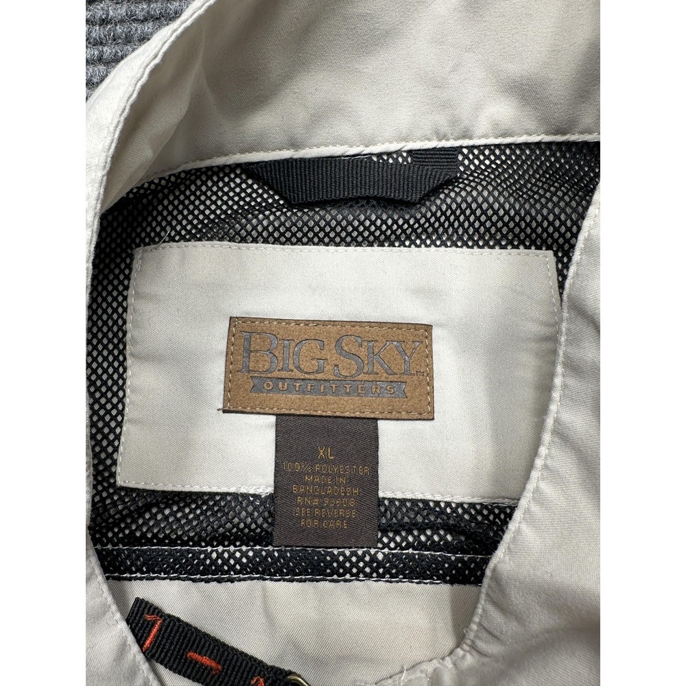 Big Sky Outfitters Vest Mens XL Beige‎ Utility Fishing Travel Pockets - Picture 4 of 7